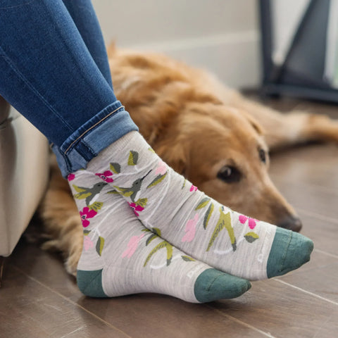 Women's Birds Of A Feather Crew Lightweight Lifestyle Socks
